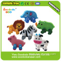 Promotion Shape Assemable Animal Extruded Eraser with Moveable leg